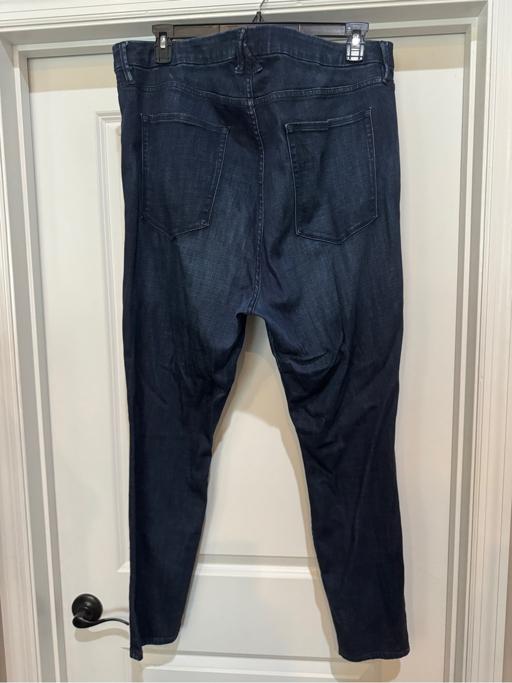 Good American Good Legs Dark Wash Stretch Denim Jeans - Picture 2 of 3